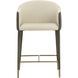 Kylin 37.5 inch Dillon Cream / Bravo Ash Counter Stool
